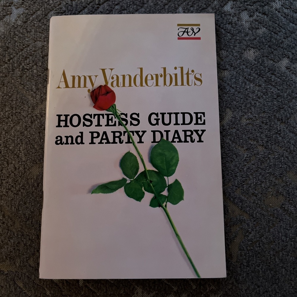 Amy Vanderbilt s Hostess Guide and Party Diary, 1964 Very Good Condition
